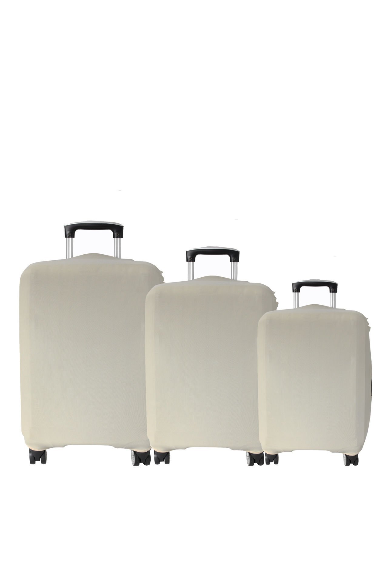 (My Bej) VALİZLER İÇİN KILIF SETİ (KABİN ORTA VE BÜYÜK)