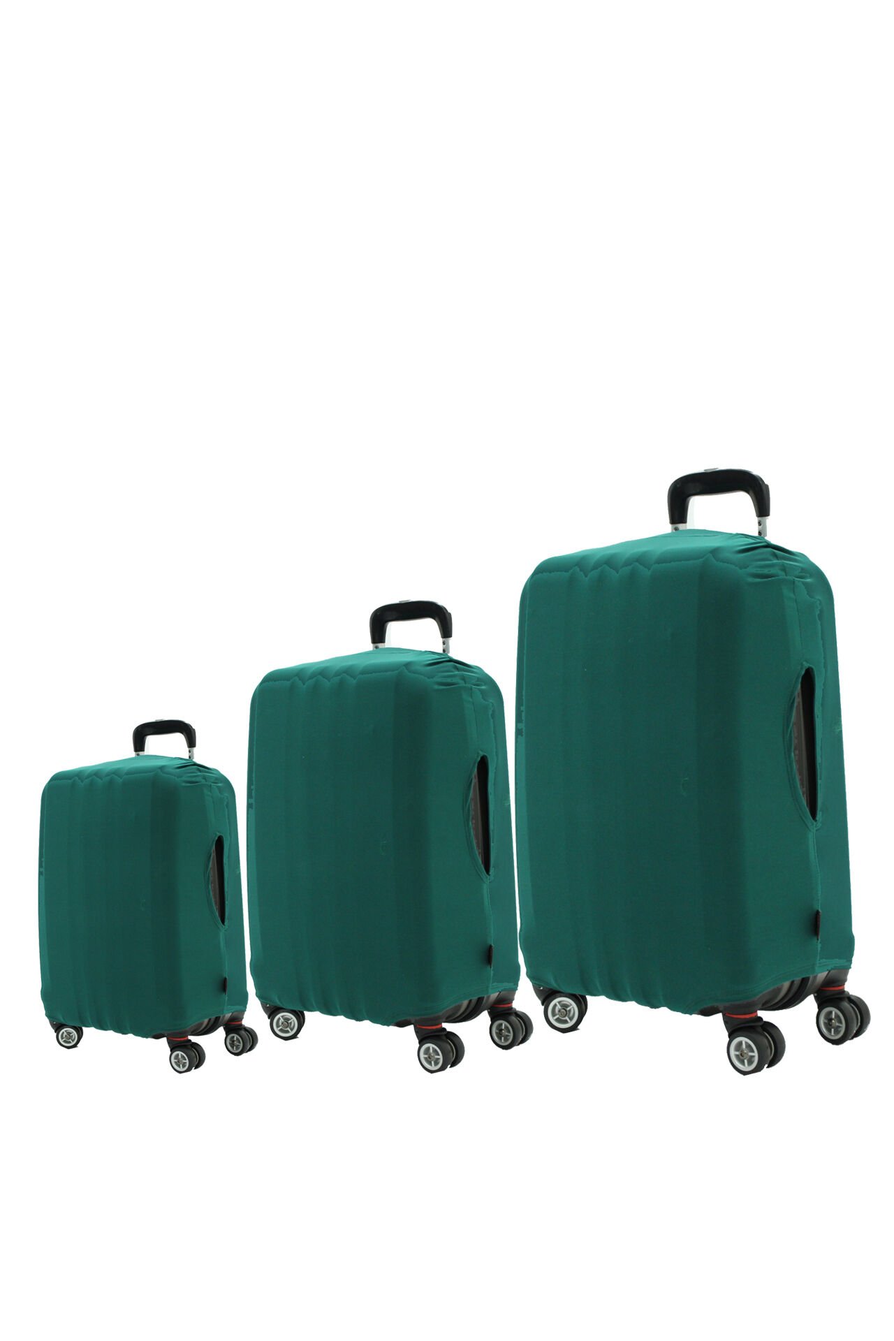 (My Yeşil) VALİZLER İÇİN KILIF SETİ (KABİN ORTA VE BÜYÜK)