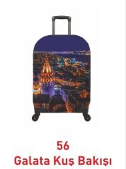 (My#56 Galata Kuş Bakışı) VALİZ İÇİN KILIF