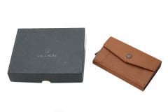 Gd 779-Düz Grande Hakiki Deri, Mekanizmalı, Erkek Cüzdan, Kartlık Taba