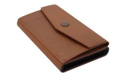 Gd 779-Düz Grande Hakiki Deri, Mekanizmalı, Erkek Cüzdan, Kartlık Taba