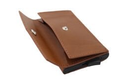 Gd 779-Düz Grande Hakiki Deri, Mekanizmalı, Erkek Cüzdan, Kartlık Taba