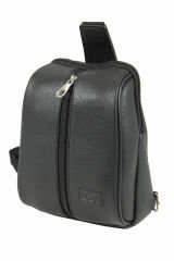 Lizy 1061 Suni Deri Unisex Body Bag, Omuz Çantası Kahve