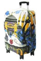 (My#121 Ayasofya / Hagia Sophia KEDİ) VALİZ İÇİN KILIF