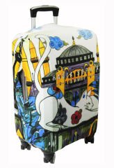 (My#121 Ayasofya / Hagia Sophia KEDİ) VALİZ İÇİN KILIF