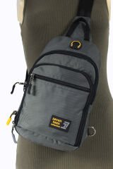 Seventeen 4980 Polyester Sırt, Göğüs Çantası - Body Bag Gri