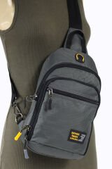 Seventeen 4980 Polyester Sırt, Göğüs Çantası - Body Bag Gri