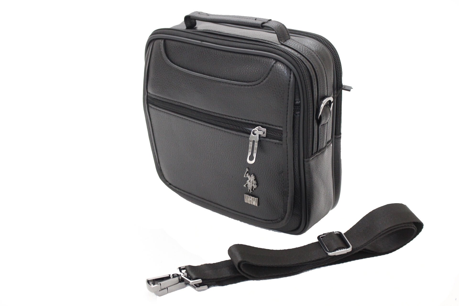 Plevr 6759 Us Polo Siyah Omuz Askılı Erkek Portföy Çanta Siyah