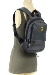 M 1028 Mega Bag Mini Sırt Çantası, Unisex Gri
