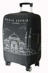 (My#119 Ayasofya / Hagia Sophia 1) VALİZLER İÇİN KILIF SETİ (KABİN ORTA VE BÜYÜK)