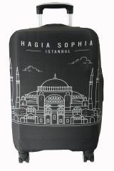 (My#119 Ayasofya / Hagia Sophia 1) VALİZLER İÇİN KILIF SETİ (KABİN ORTA VE BÜYÜK)