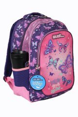 MUST 584978 Follow Your Dreams Çift Cepli İlkokul Sırt Çantası-Pembe