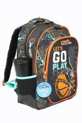 MUST 584972 Basketbol Çift Cepli İlkokul Sırt Çantası-Siyah