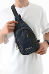 M 1021 Mega Bag Unisex Göğüs Çapraz Çanta, Body Bag Lacivert