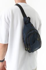 M 1021 Mega Bag Unisex Göğüs Çapraz Çanta, Body Bag Lacivert