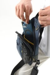 M 1021 Mega Bag Unisex Göğüs Çapraz Çanta, Body Bag Lacivert