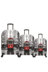 (My#54 Taksim2) VALİZLER İÇİN KILIF SETİ (KABİN ORTA VE BÜYÜK)