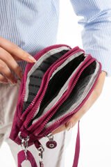 M 231 Mega Bag Krinkıl Kumaş Unisex El Omuz Çantası, Telefonluk (yatay), Clutch