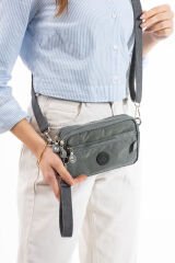 M 231 Mega Bag Krinkıl Kumaş Unisex El Omuz Çantası, Telefonluk (yatay), Clutch