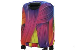 (My#06 Gökkuşağı) VALİZ İÇİN KILIF Pembe - Büyük Boy