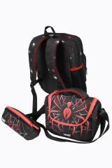 WIA SW031 Örümcek - 3' Lü Okul Çantası Seti - Sırt Ve Beslenme Çantası + Kalemlik