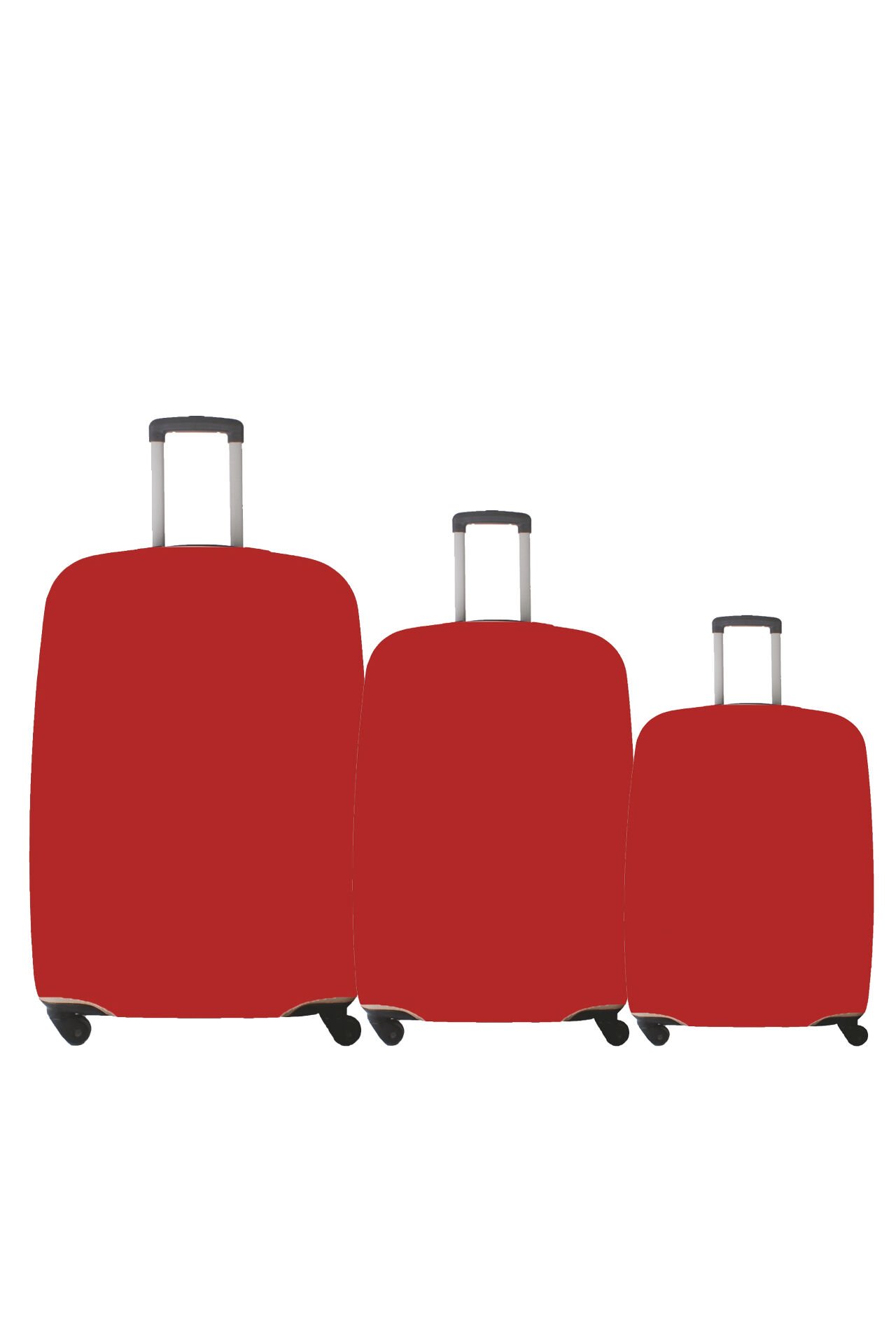My Kırmızı VALİZ KILIFI / BAVUL KORUYUCU ÖRTÜSÜ Büyük, Orta, Kabin Boy Set