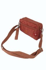 M 231 Mega Bag Krinkıl Kumaş Unisex El Omuz Çantası, Telefonluk (yatay), Clutch Kiremit