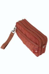 M 231 Mega Bag Krinkıl Kumaş Unisex El Omuz Çantası, Telefonluk (yatay), Clutch Kiremit