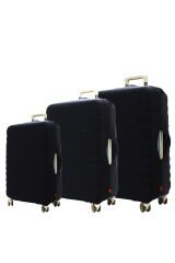 My Siyah VALİZ KILIFI / BAVUL KORUYUCU ÖRTÜSÜ Büyük, Orta, Kabin Boy Set