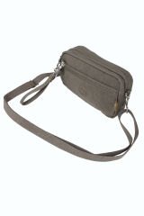 M 231 Mega Bag Krinkıl Kumaş Unisex El Omuz Çantası, Telefonluk (yatay), Clutch Vizon