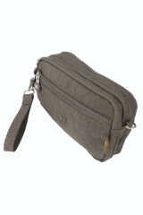 M 231 Mega Bag Krinkıl Kumaş Unisex El Omuz Çantası, Telefonluk (yatay), Clutch Vizon