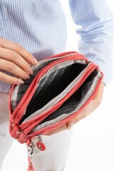 M 231 Mega Bag Krinkıl Kumaş Unisex El Omuz Çantası, Telefonluk (yatay), Clutch Yavru Ağzı