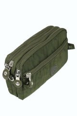 M 231 Mega Bag Krinkıl Kumaş Unisex El Omuz Çantası, Telefonluk (yatay), Clutch Yeşil