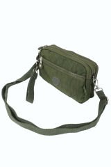 M 231 Mega Bag Krinkıl Kumaş Unisex El Omuz Çantası, Telefonluk (yatay), Clutch Yeşil