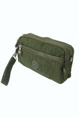 M 231 Mega Bag Krinkıl Kumaş Unisex El Omuz Çantası, Telefonluk (yatay), Clutch Yeşil