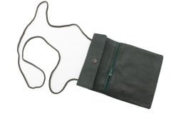 Drps Boyun Askılı Hakiki Deri Pasaportluk, Evrak Çantası Siyah