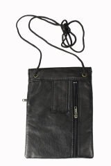 Drps Boyun Askılı Hakiki Deri Pasaportluk, Evrak Çantası Siyah