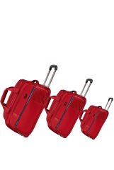 ÇÇS 676 Kumaş Çekçekli, Tekerli Seyahat Çantası- Set