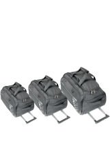 ÇÇS 676 Kumaş Çekçekli, Tekerli Seyahat Çantası- Set