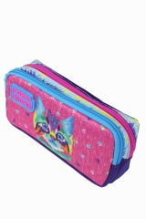 CH 23477 Renkli Kedi - 3' Lü Okul Çantası Seti - Sırt Ve Beslenme Çantası + Kalemlik