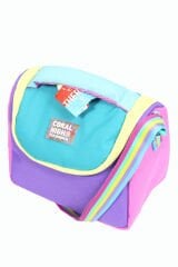 CH 23759 Turkuaz - Renkli Şeritler - 3' Lü Okul Çantası Seti - Sırt Ve Beslenme Çantası + Kalemlik