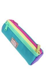 CH 23759 Turkuaz - Renkli Şeritler - 3' Lü Okul Çantası Seti - Sırt Ve Beslenme Çantası + Kalemlik