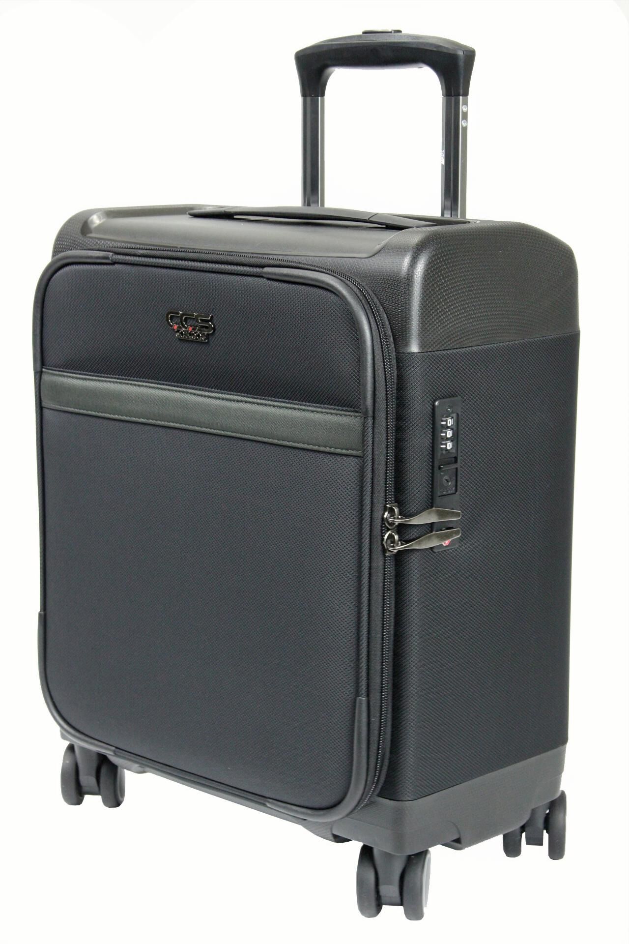 ÇÇS 71446 Polyester Kumaş, Kabin Boy Pilot Valiz, Evrak Seyahat Çantası