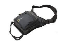 M 1029 Mega Bag Yağmura Dayanıklı Bel, Bacak Çantası, Outdoor Siyah