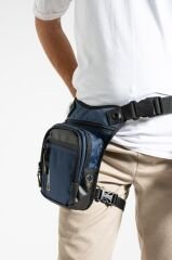 M 1029 Mega Bag Yağmura Dayanıklı Bel, Bacak Çantası, Outdoor Lacivert