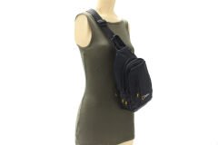 M 1025 Mega Bag Unisex Göğüs Çapraz Çanta, Body Bag Siyah