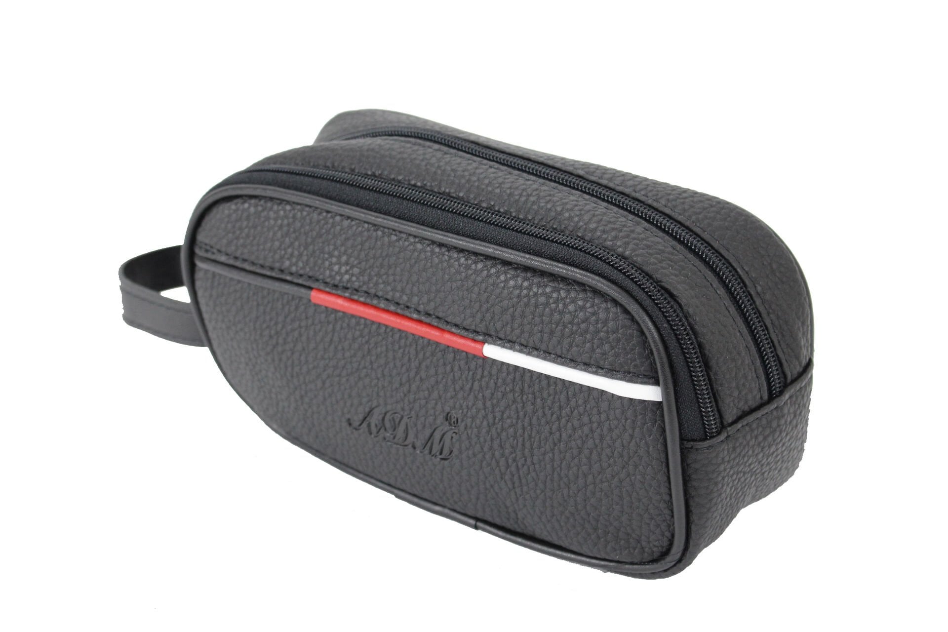 Adm Tommy Suni Deri Traş (Tıraş) Seyahat Çantası, El Çantası Siyah