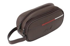 Adm Tommy Suni Deri Traş (Tıraş) Seyahat Çantası, El Çantası Kahverengi