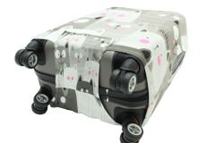 (My#14 Kedi) VALİZ İÇİN KILIF Gri - Kabin Boy