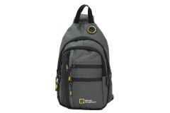 M 1022 Mega Bag Unisex Göğüs Çapraz Çanta, Body Bag Gri